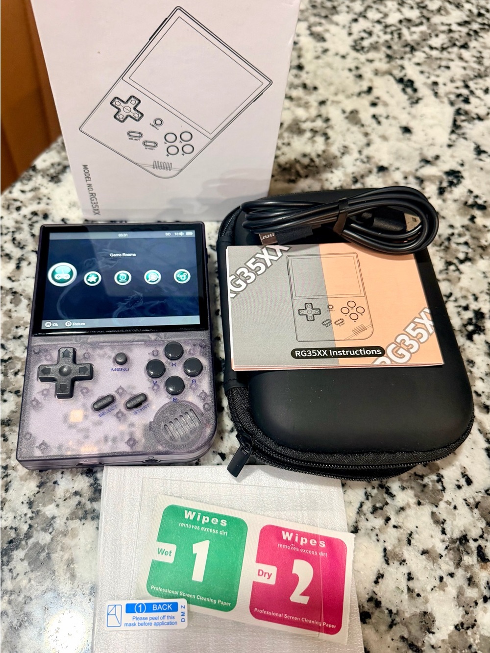Purple Retro Handheld Game Console